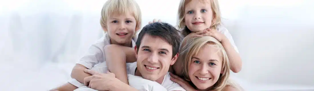 Family Mom Dad Kids Smiling CS1